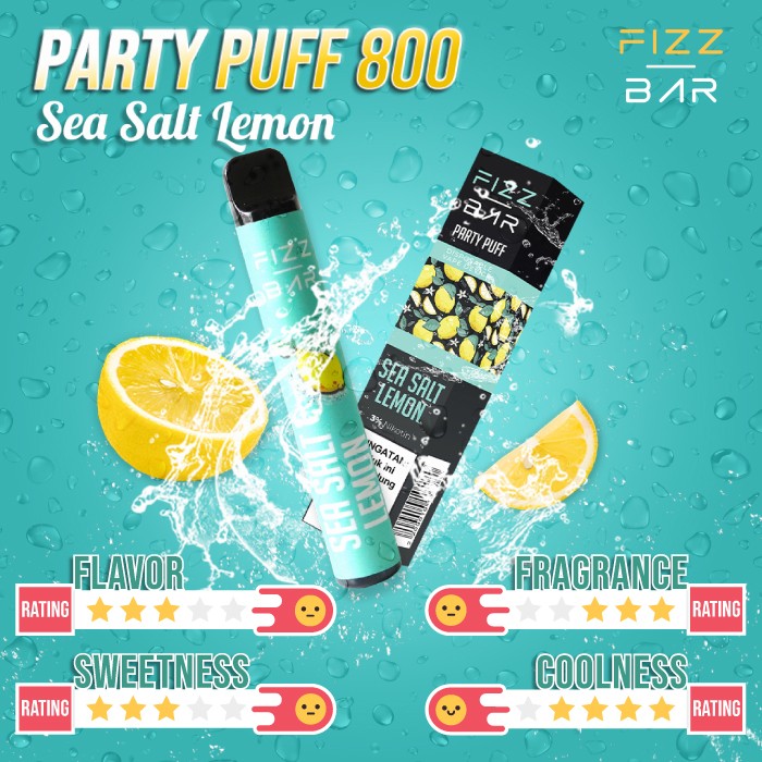 FIZZ BAR Disposable - Rasa Sea Salt Lemon - 800 Puff