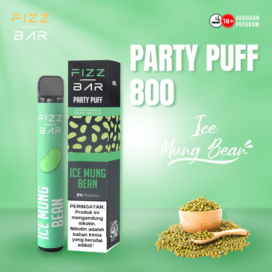 FIZZ BAR Disposable - Rasa Ice Green Bean - 800 Puff