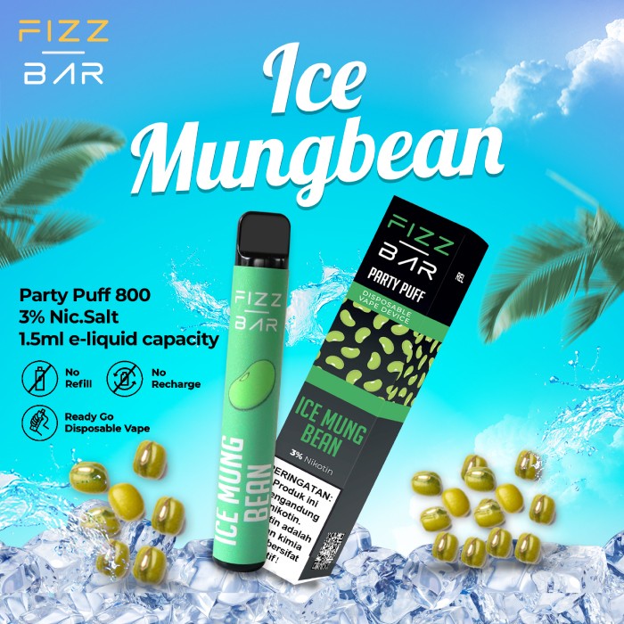 FIZZ BAR Disposable - Rasa Ice Green Bean - 800 Puff