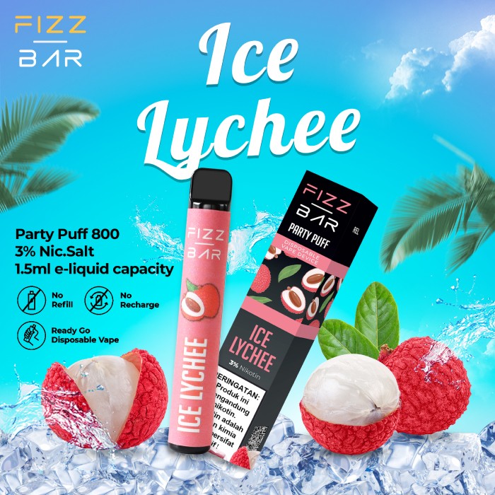 FIZZ BAR Disposable - Rasa Ice Lychee - 800 Puff