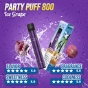 FIZZ BAR Disposable - Rasa Ice Grape - 800 Puff