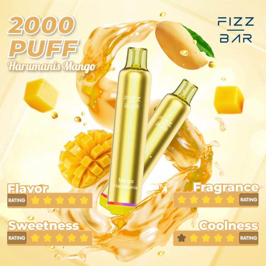 FIZZ BAR Disposable - Mango/Harumanis Mango - 2000 Puffs