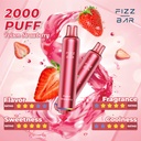 FIZZ BAR Disposable - Strawberry/Poison Strawberry - 2000 Puffs