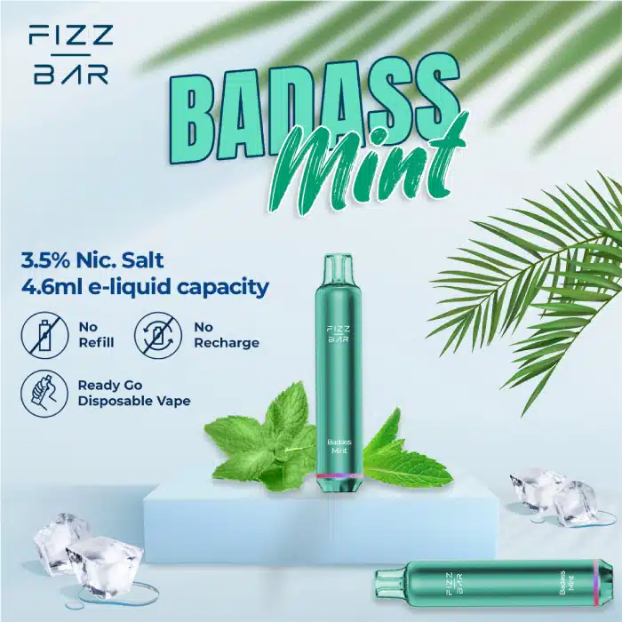 FIZZ BAR Disposable - Mint/Badass Mint - 2000 Puffs