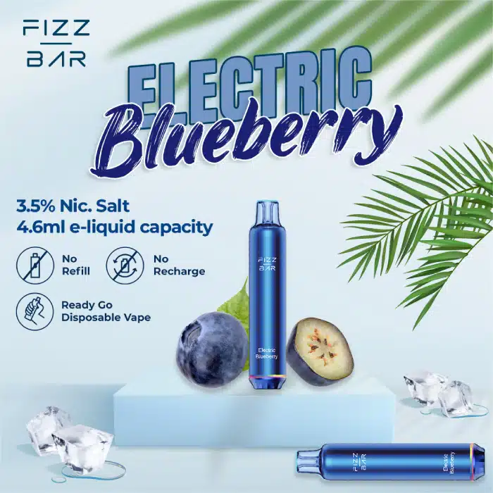 FIZZ BAR Disposable - Blueberry/Electric Blueberry - 2000 Puffs