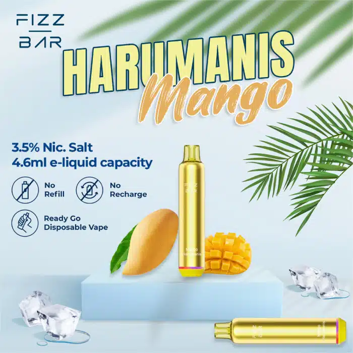 FIZZ BAR Disposable - Mango/Harumanis Mango - 2000 Puffs