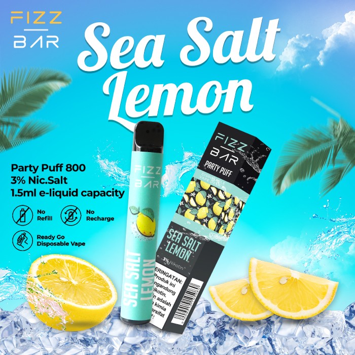 FIZZ BAR Disposable - Rasa Sea Salt Lemon - 800 Puff