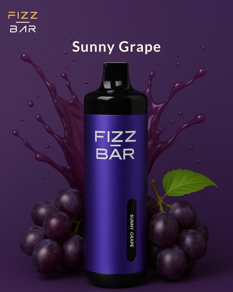FIZZ BAR Disposable - Sunny Grape - 8000 Puffs