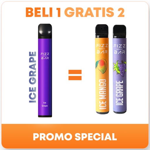 FIZZ BAR Disposable - Rasa Ice Grape - 800 Puffs