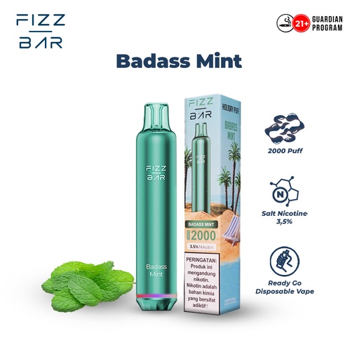 FIZZ BAR Disposable - Mint/Badass Mint - 2000 Puffs