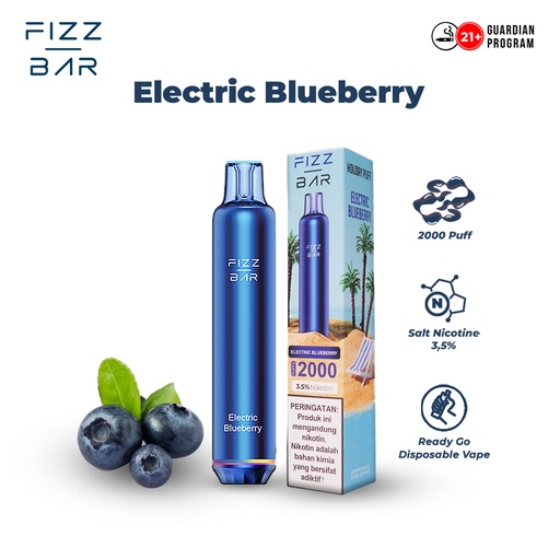 FIZZ BAR Disposable - Blueberry/Electric Blueberry - 2000 Puffs