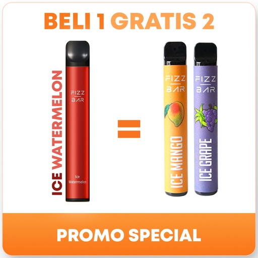 FIZZ BAR Disposable - Rasa Ice Watermelon - 800 Puffs