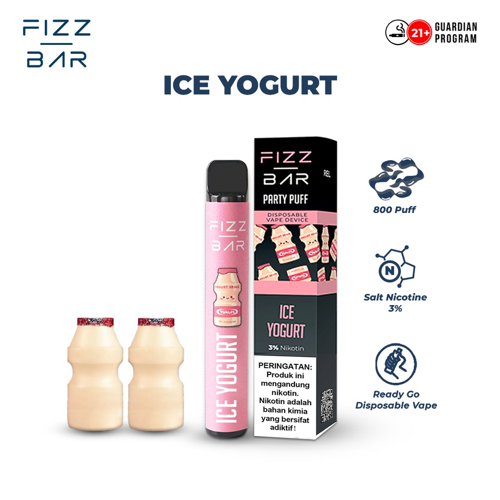 FIZZ BAR Disposable - Rasa Ice Yogurt - 800 Puffs | Fizzbar