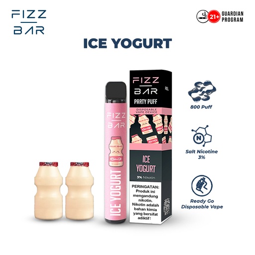 FIZZ BAR Disposable - Rasa Ice Yogurt - 800 Puffs