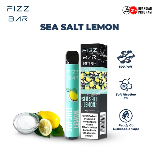 FIZZ BAR Disposable - Rasa Sea Salt Lemon - 800 Puffs