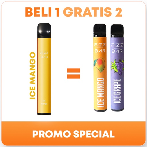 FIZZ BAR Disposable - Rasa Ice Mango - 800 Puffs